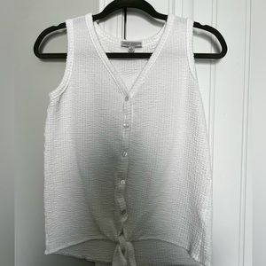 Boutique Button Tie Waist Tank